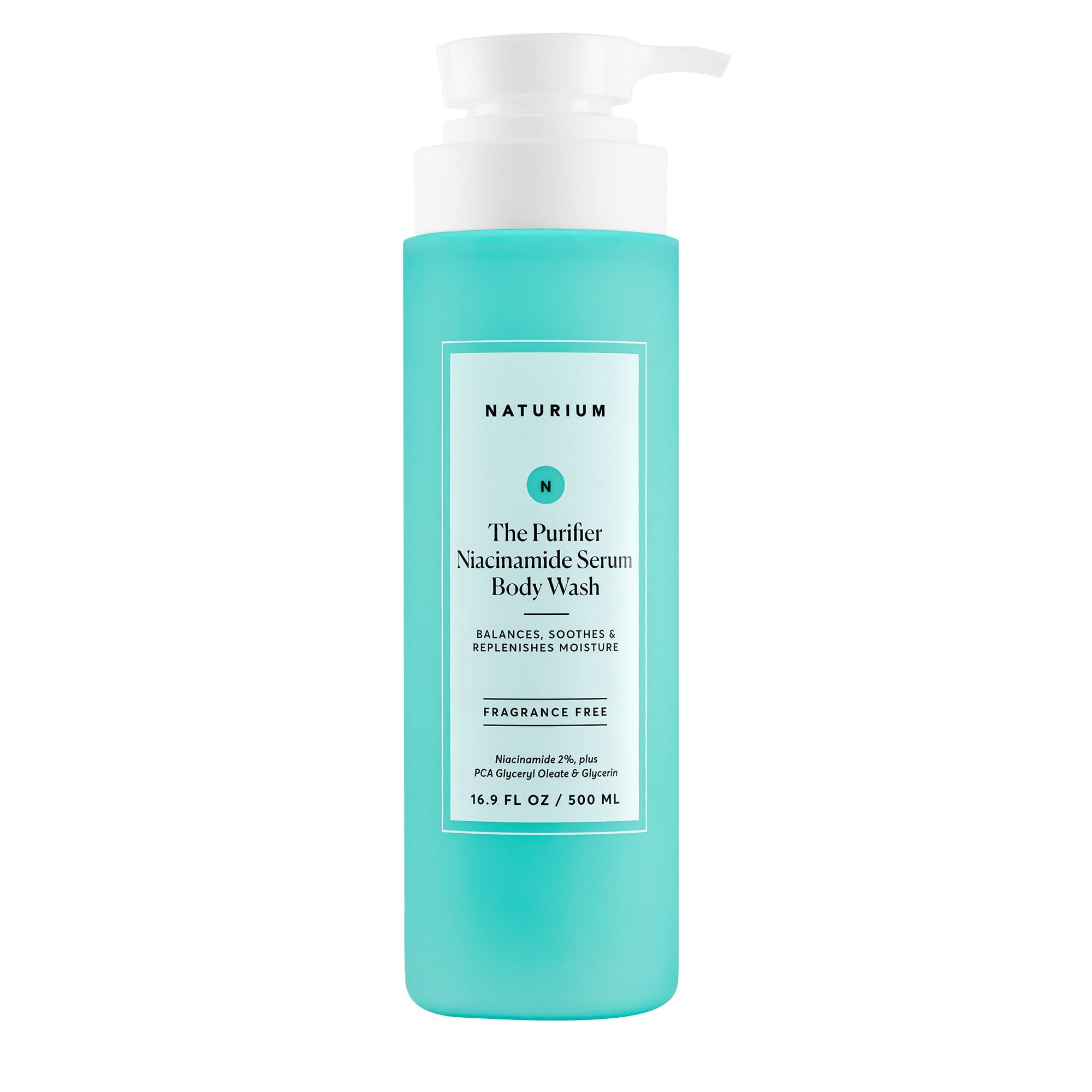 Naturium The Smoother Glycolic Acid Exfoliating Body Wash, Soft & Smoothing Cleanser, 16.9 oz